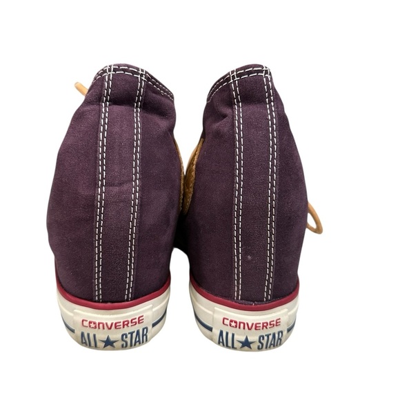 Converse Chuck Taylor Lux Mid Wedge Sneakers Sz 8 deep purple - Picture 4 of 7